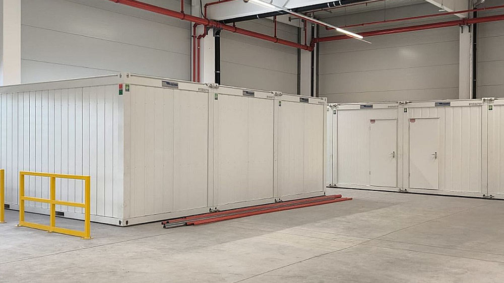 Fertig montierte Containeranlage Fertig montierte Containeranlage