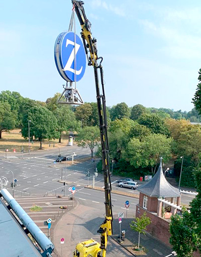 Blick auf die Riehler Straße Blick auf die Riehler Straße