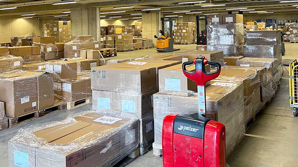 Gepackte Europaletten Gepackte Europaletten