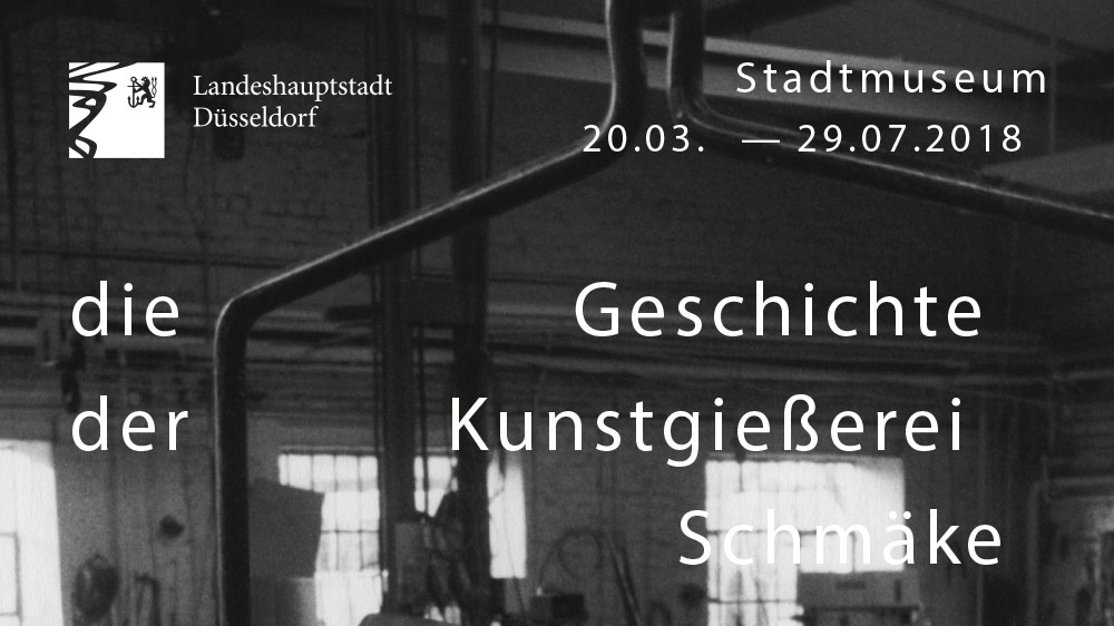 Plakat Ausstellung Kunstgießerei Schmäke Stadtmuseum Düsseldorf