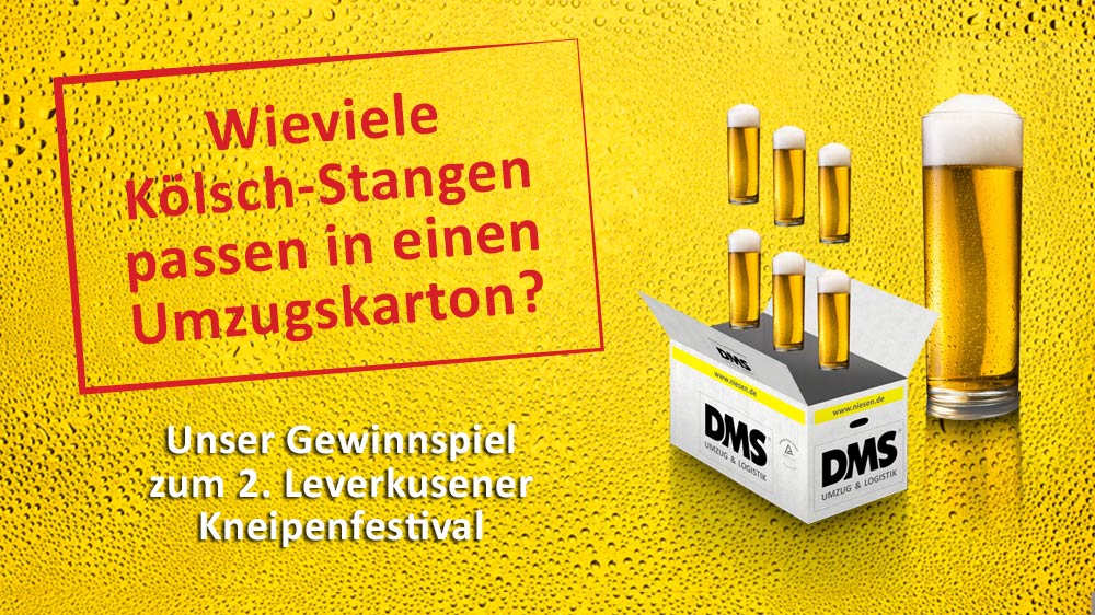 »Wie viele Kölschstangen passen in einen Umzugskarton?« Unser Quiz zum 2. Leverkusener Kneipenfestival
