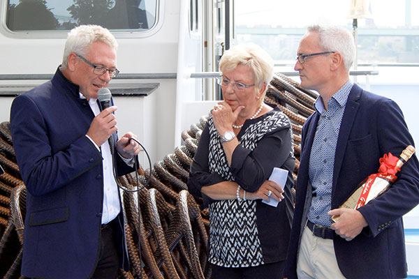 Klaus Niesen mit Henriette Gerke und Markus Kalcker
