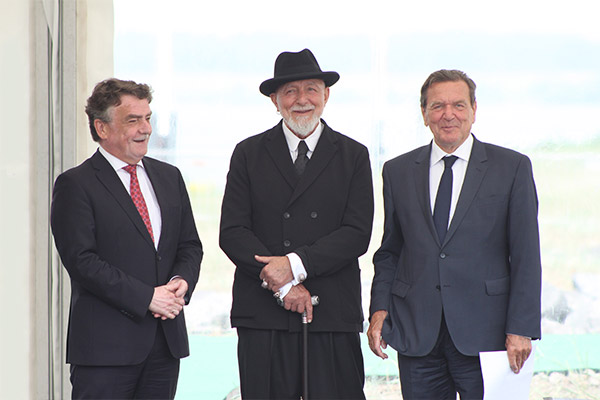 Erich Staake, Markus Lüpertz, Gerhard Schröder