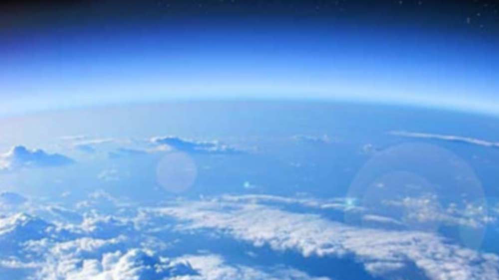 Foto des Stratosphären-Ballons