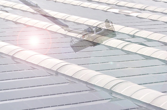 Solardach auf Logistikhallen
