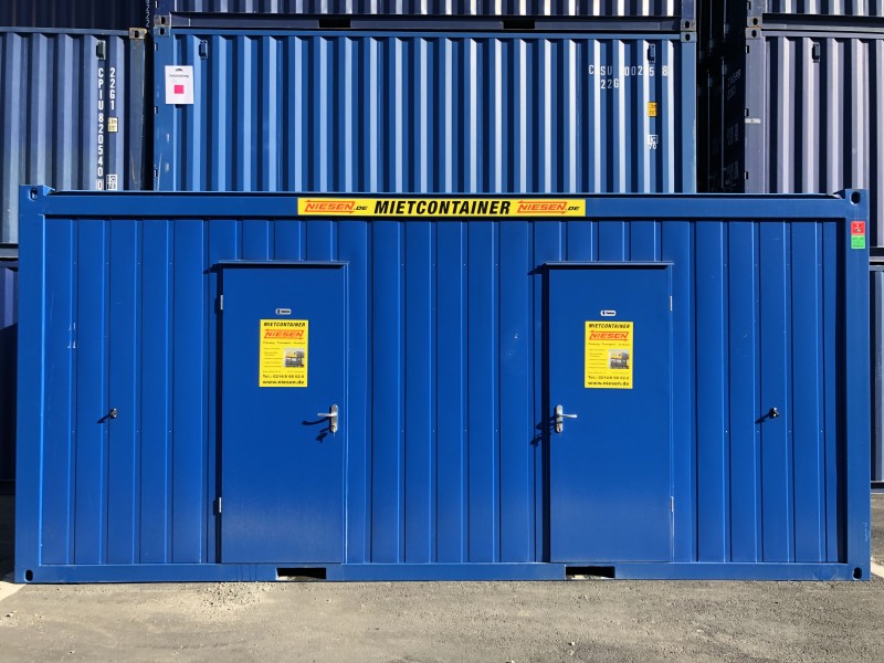 20&rsquo; Damen u. Herren WC Container